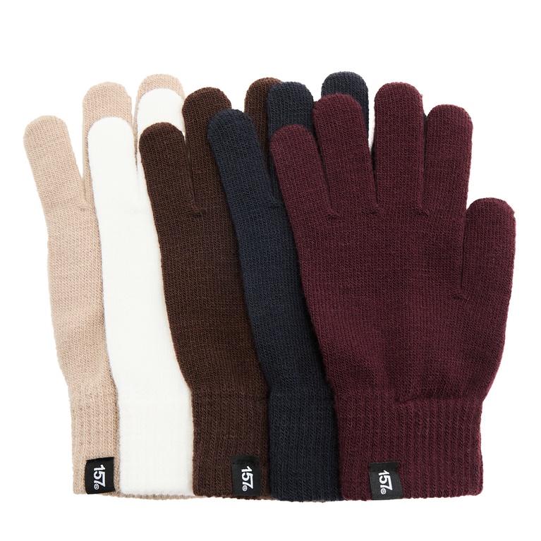 Fine-knit gloves 5-pack "Magisk" Combo 7